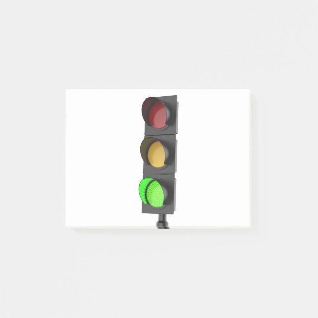 Green traffic light post-it notes (Front)