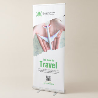 Green Travel Agency Retractable Banner