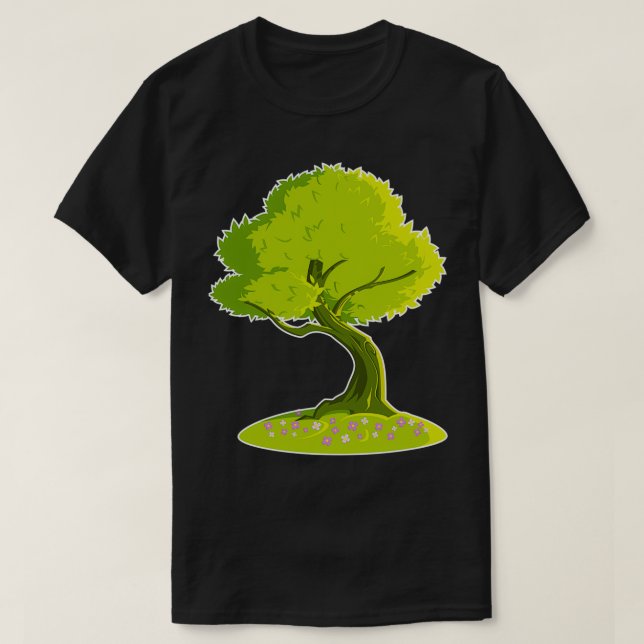 green tree 1 T-Shirt (Design Front)