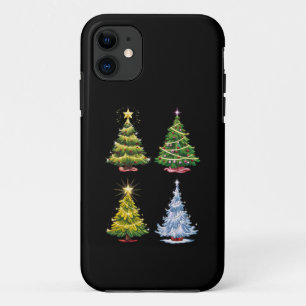 Green Tree Christmas Holiday Winter iPhone 11 Case