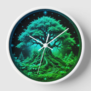 Green Tree Clock