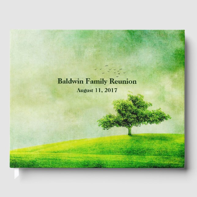 Green Tree Family Reunion Guest Book (Front)