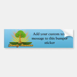 Green Tree Family Reunion Logo Bumper Sticker