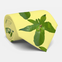 Green Tree Frog On Leaf, Neck Tie