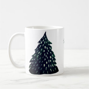 Green Tree Holiday Mug