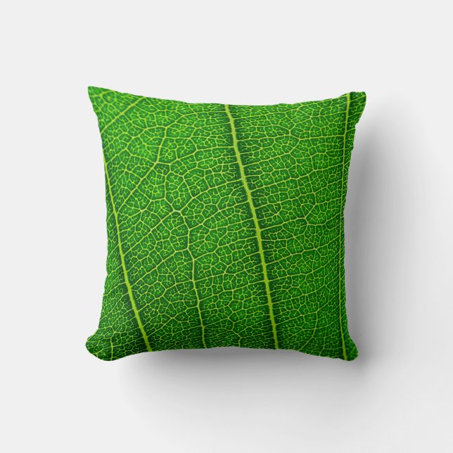 Green Tree Leaf Cushion (Front)