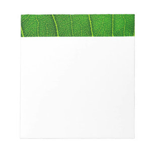 Green Tree Leaf Notepad