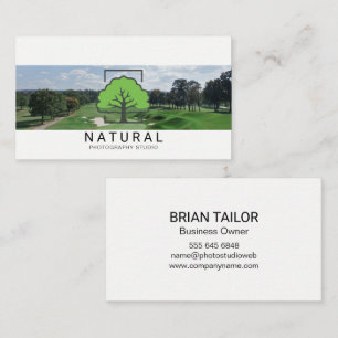Green Tree Logo   Golf Course Landscape Business Card
