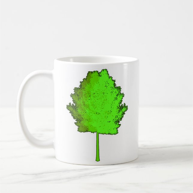 Green Tree Mug (Left)