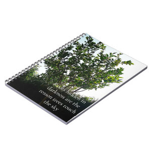 Green Tree Quote Notebook