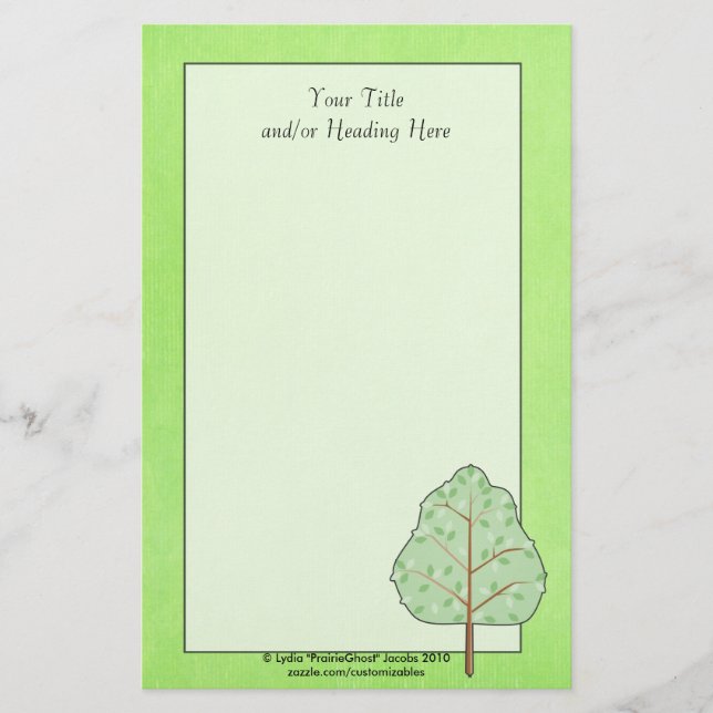 Green Tree Stationery (Front)