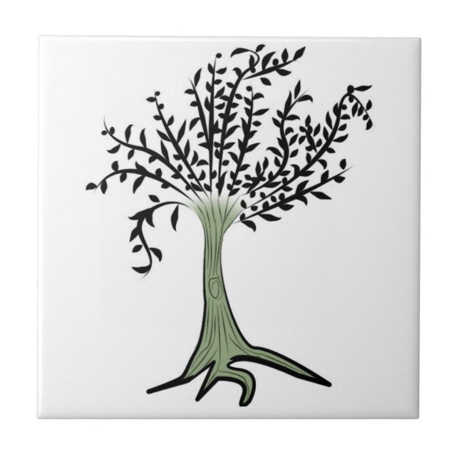 Green tree tile (Front)