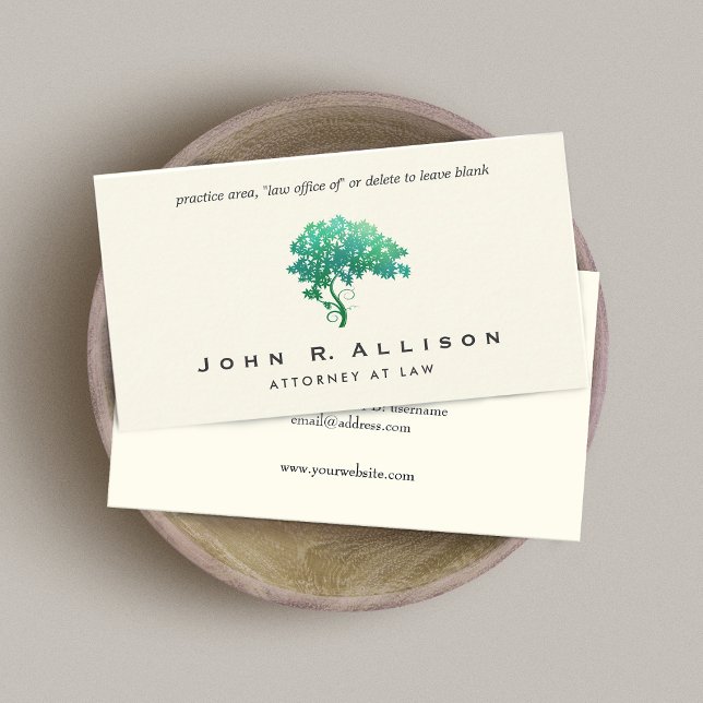 Green Tree , Tree of Life  Business Card (Creator Uploaded)