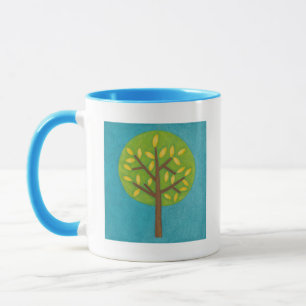 Green Tree with Yellow Leaves by Chariklia Zarris Mug
