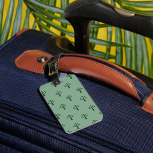 Green Trees Luggage Tag