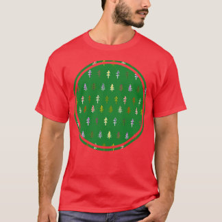 Green Trees Nature Circle Graphic T-Shirt
