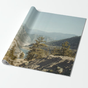 GREEN TREES ON MOUNTAIN DURING DAYTIME WRAPPING PAPER