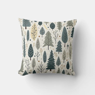 Green trees pillow
