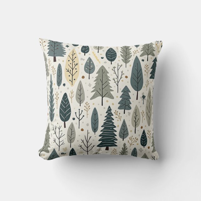 Green trees pillow (Front)