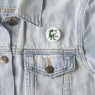 Green Trex the Boss Dino 3 Cm Round Badge