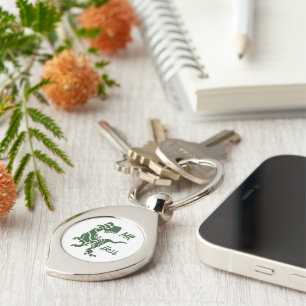 Green Trex the Boss Dino Key Ring