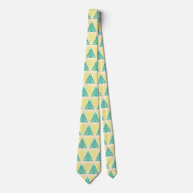 Green Triangle Pattern by storeman Tie (Front)