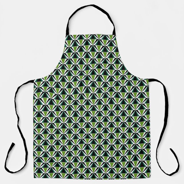 Green Triangles Apron (Front)