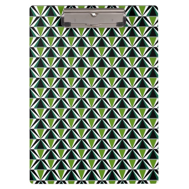 Green Triangles Clipboard (Front)