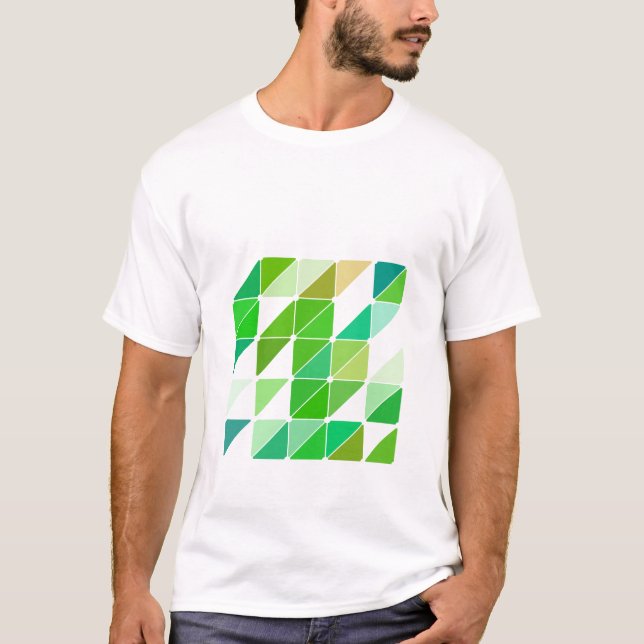 Green Triangles T-Shirt (Front)