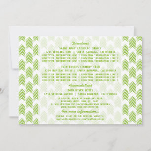 Green Tribal Arrows Information Card