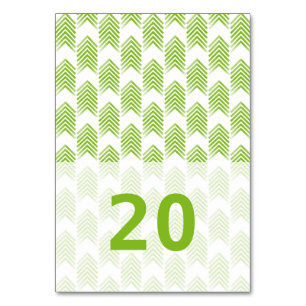 Green Tribal Arrows Table Card