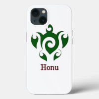 Green Tribal Hawaiian Sea Turtle