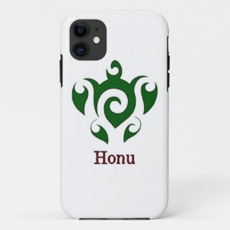 Green Tribal Hawaiian Sea Turtle Case-Mate iPhone  11 Case