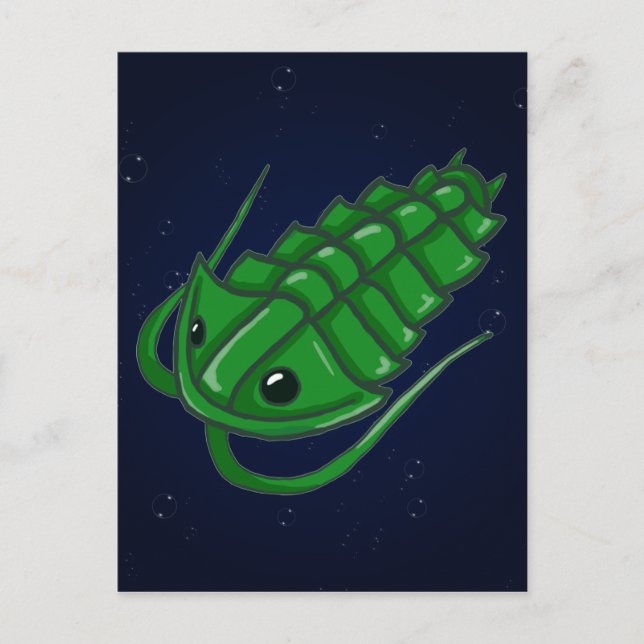 Green Trilobite Postcard (Front)