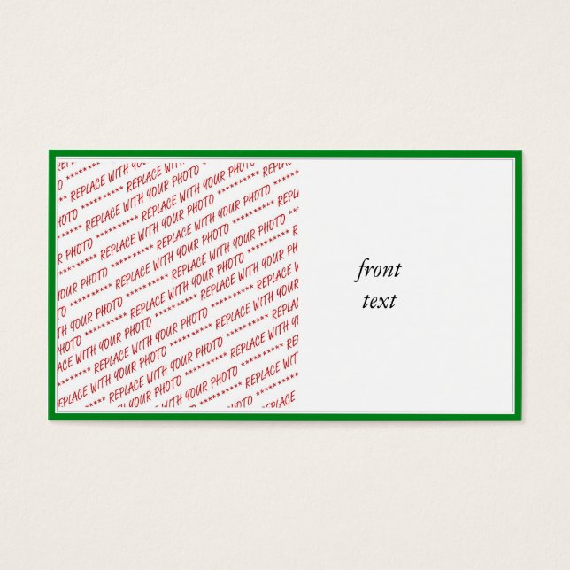 Green Trimmed Border Template (Front)