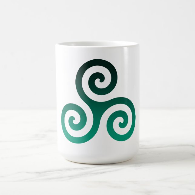 Green Triskele Coffee Mug (Center)