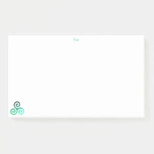 Green Triskele Post-it Notes