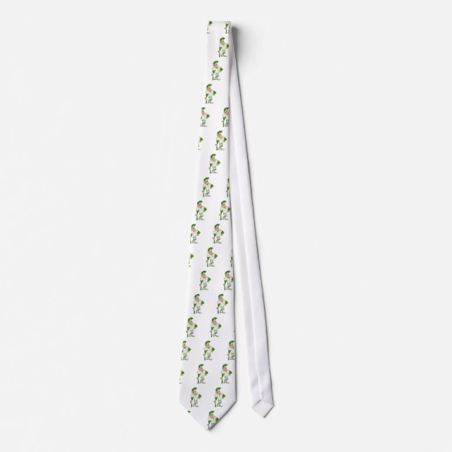 Green trojan tie (Front)