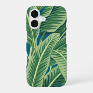 Green Tropical Banana Leaves iPhone 16 Case