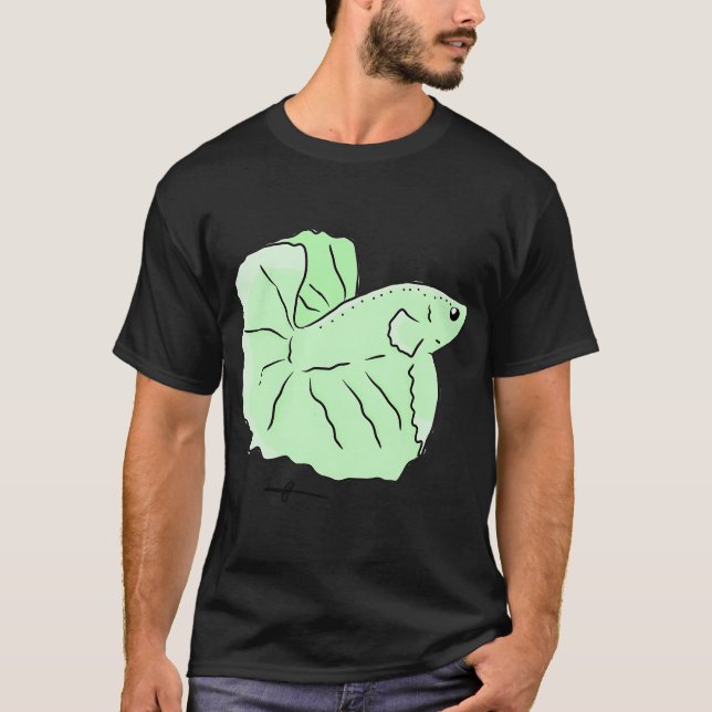 Green tropical fish T-Shirt (Front)