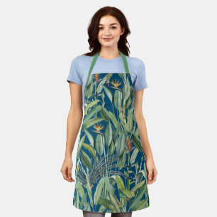 Green Tropical Jungle Banana Tree Strelitzia Apron