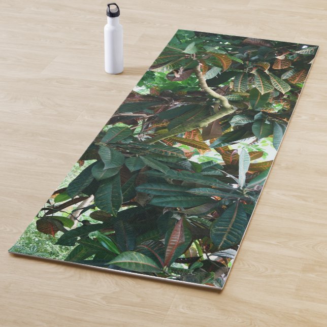 Green Tropical Jungle Yoga Mat (In Situ)