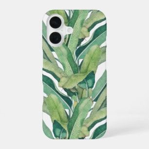 Green Tropical Vintage Banana Leaves iPhone 16 Case