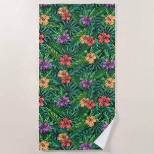 Green Tropics Beach Towel