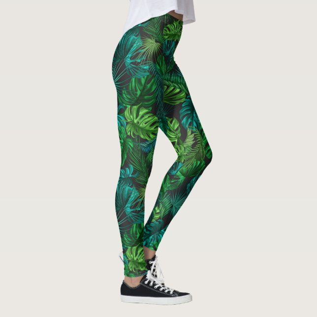 Green Tropics  Leggings (Right)