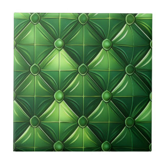 Green Tufted Design  Tile
