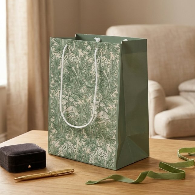  Green Tulips William Morris Gift Bag (Creator Uploaded)