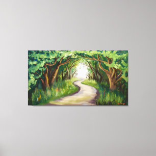Green Tunnel Canvas Print
