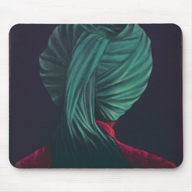 Green Turban Mouse Mat (Front)