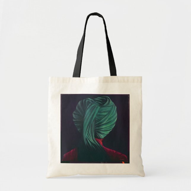 Green Turban Tote Bag (Front)
